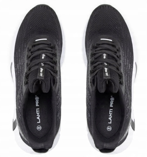 PÓŁBUTY Z DZIANINY 3D CZARNO-BIAŁE, "44", LAHTI