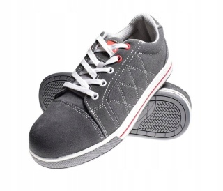 PÓŁBUTY ZAMSZOWE SZARO-CZERW., SB SRA, "42", CE, LAHTI