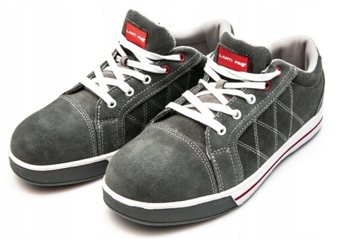 PÓŁBUTY ZAMSZOWE SZARO-CZERW., SB SRA, "42", CE, LAHTI