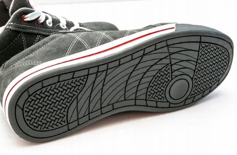 PÓŁBUTY ZAMSZOWE SZARO-CZERW., SB SRA, "42", CE, LAHTI