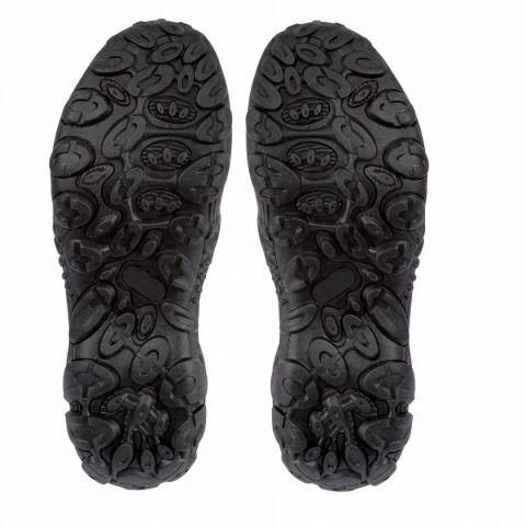 SANDAŁY PU/DZIANINA KHAKI-CZAR.-ZIEL., 39, LAHTI