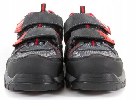 SANDAŁY ZAMSZ/DZIAN. SZARO-CZERW.,S1 SRA, 47, CE, LAHTI