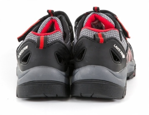 SANDAŁY ZAMSZ/DZIAN. SZARO-CZERW.,S1 SRA, 47, CE, LAHTI