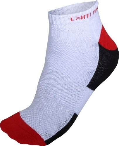 SKARPETY ROB. BIAŁO-CZERWONE KRÓTKIE, 3 PARY, "39-42",LAHTI