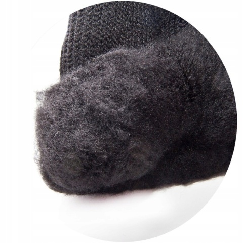 SKARPETY ROB. CZARNE OCIEPLANE, GRUBE, 1 PARA, "43-46",LAHTI