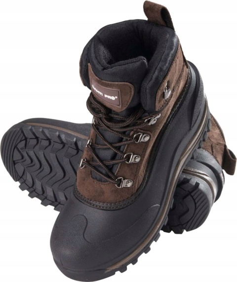 ŚNIEGOWCE MĘSKIE, SKÓRA ZAMSZ. SYNTET., 43, LAHTI