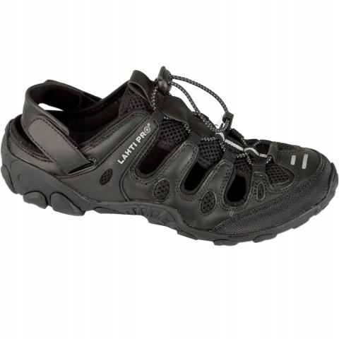 Sandały Męskie Lahti, Czarne/Szare, Rozmiar 42