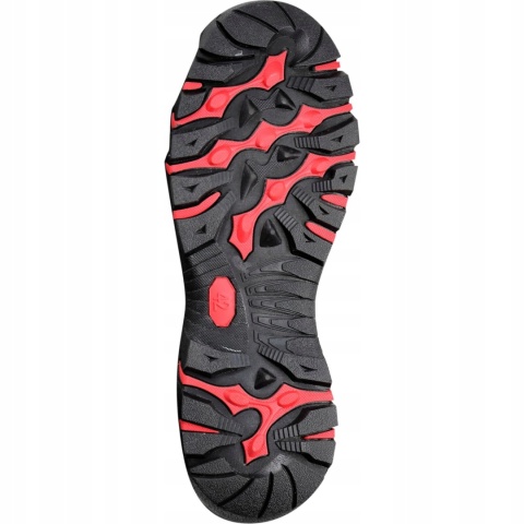 Sandały Męskie Zamszowe Szaro-Czerwone, Rozmiar 42