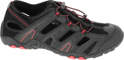 Sandały Trekkingowe, Czarne-Czerwone, Rozmiar 42