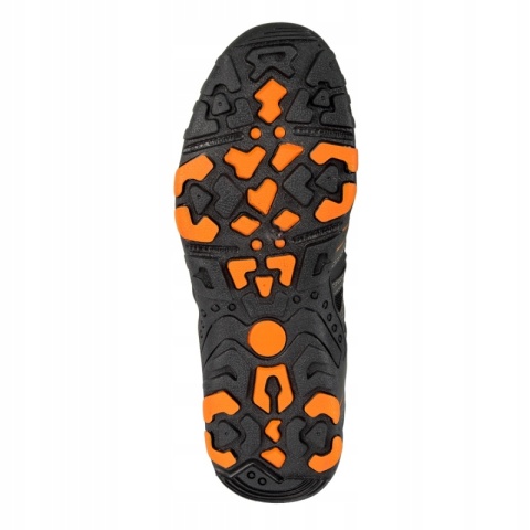 Sandały Trekkingowe Lahti, Kolor Szary-Czarny-Pomarańcz, Rozmiar 43
