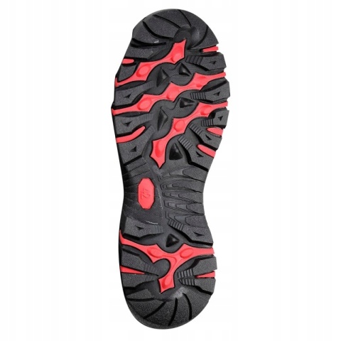 Sandaly damskie zamszowe szaro-czerwone, rozmiar 39