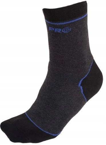 Skarpety Robocze Ocieplane Czarno-Szare, 43-46