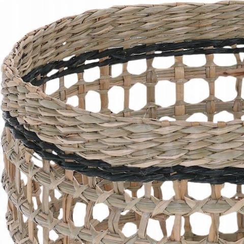 BASKET ROUND SEAGRASS DUŻY