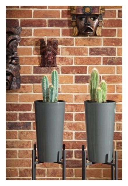 DONICZKA LILIA 19CM OKRĄGŁA L SZARY