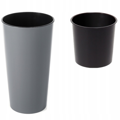 DONICZKA LILIA 19CM OKRĄGŁA L SZARY