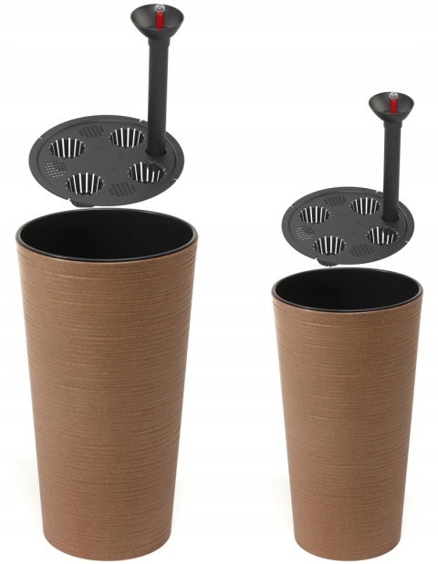 Donica LILIA ECO 300 dłuto - naturalne drewno