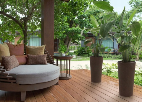 Donica LILIA ECO 300 dłuto - naturalne drewno