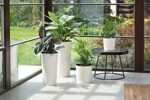 Donica LILIA ECO 300 dłuto - naturalne drewno