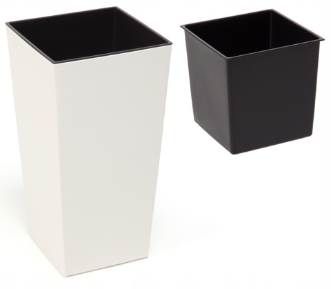 Doniczka FINEZJA 350x350 kremowy 74