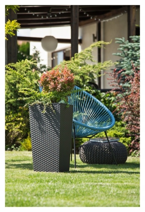 Doniczka FINEZJA 350x350 rattan biały 05