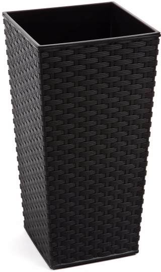 Doniczka FINEZJA 350x350 rattan czarny 04