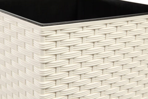 Doniczka FINEZJA 350x350 rattan kremowy 74