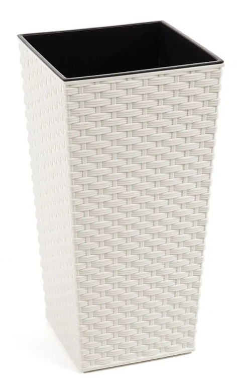 Doniczka FINEZJA 350x350 rattan kremowy 74