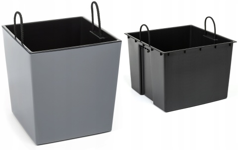 Doniczka JUKA 190x190 - szary 75519