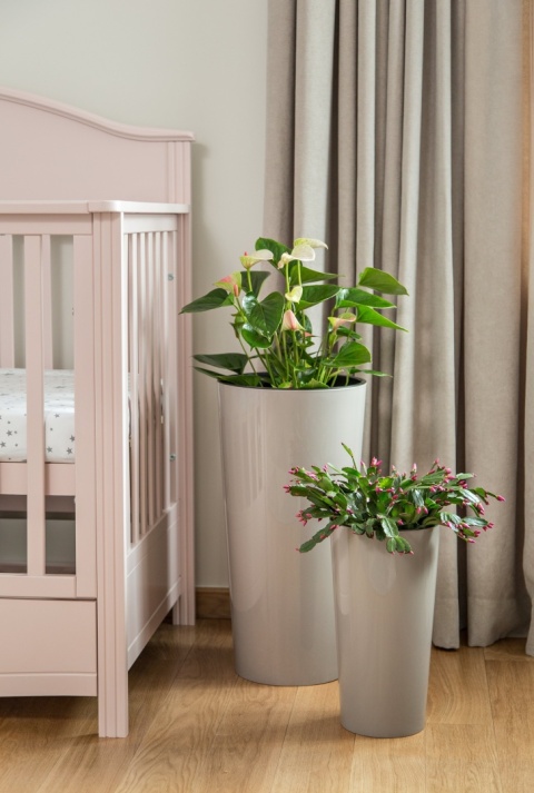 LA534 Doniczka LILIA 140mm /szary