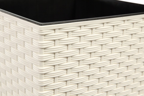 LA574 Doniczka FINEZJA 300x300 rattan biały