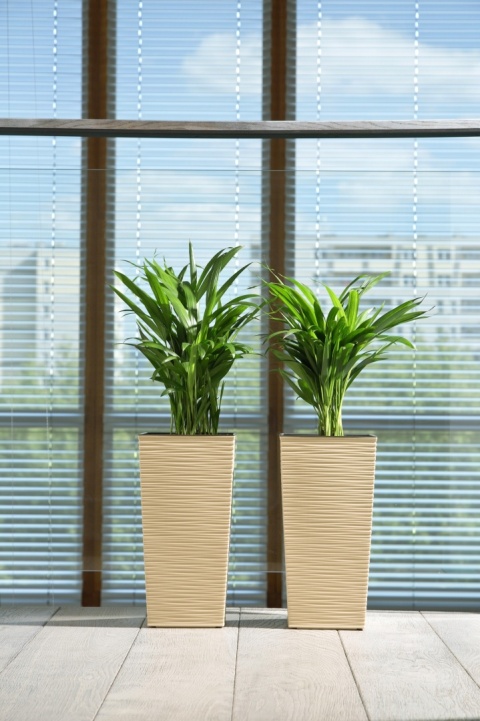 LA588 Doniczka FINEZJA 190x190 dłuto /biały