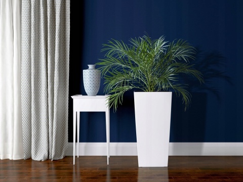 LA590 Doniczka FINEZJA 300x300 dłuto /biały