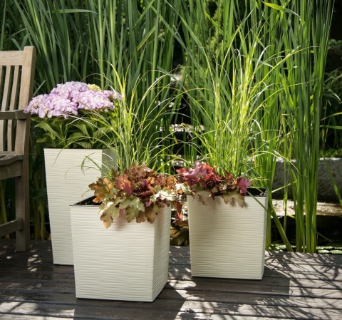 LA598 doniczka juka dłuto 190x190/ biały