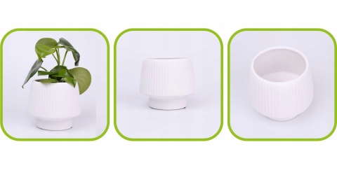 Osłonka ceramiczna BIAŁY GRZYBEK