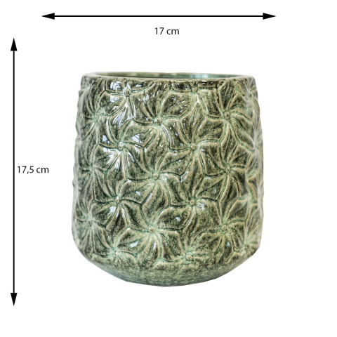 Osłonka ceramiczna IVY L 17x17.5cm