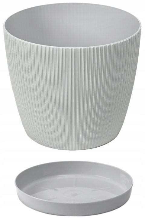 Osłonka-doniczka MAGNOLIA jumper fi 300 - jasny szary