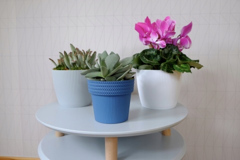 Osłonka-doniczka MAGNOLIA jumper fi 300 - jasny szary