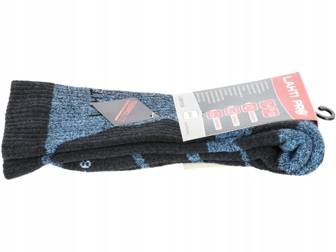 SKARPETY ROB. OCIEPLANE NIEB.-SZARE, 1 PARA, "39-42", LAHTI