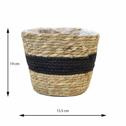 Zestaw osłonek z trawy morskiej BLACK 3 szt.