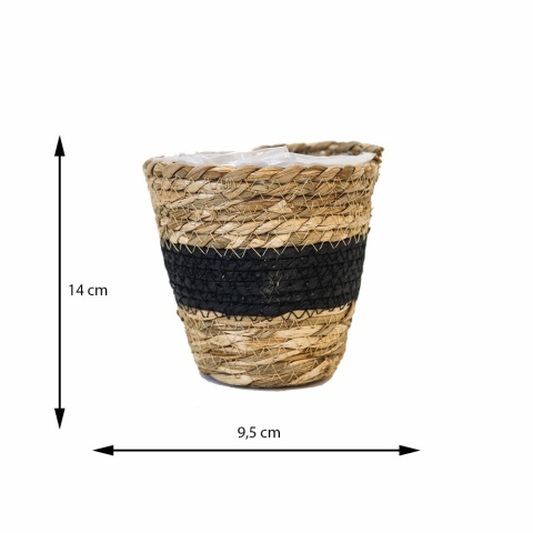 Zestaw osłonek z trawy morskiej BLACK 3 szt.