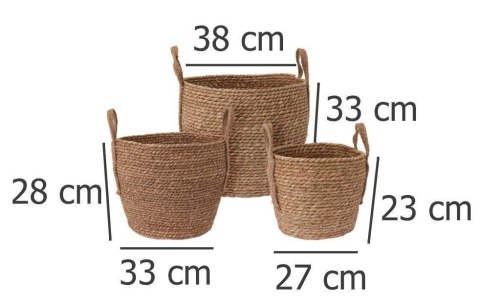 BASKET SET ROUND DUZY