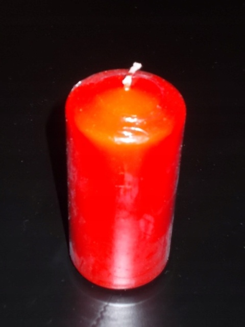 BISPOL ŚWIECA WALEC SW50/100-030 CZERWONA 1SZT