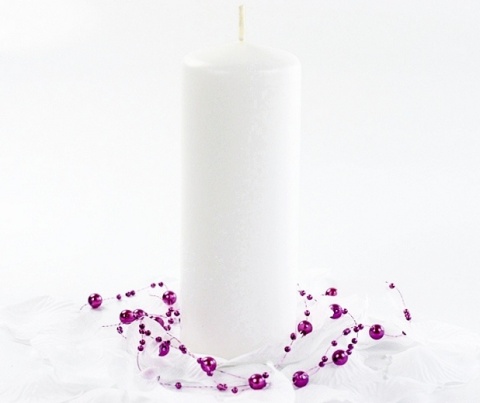 BISPOL ŚWIECA WALEC SW80/250-090 BIAŁA