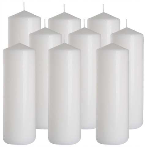 BISPOL ŚWIECA WALEC SW80/250-090 BIAŁA