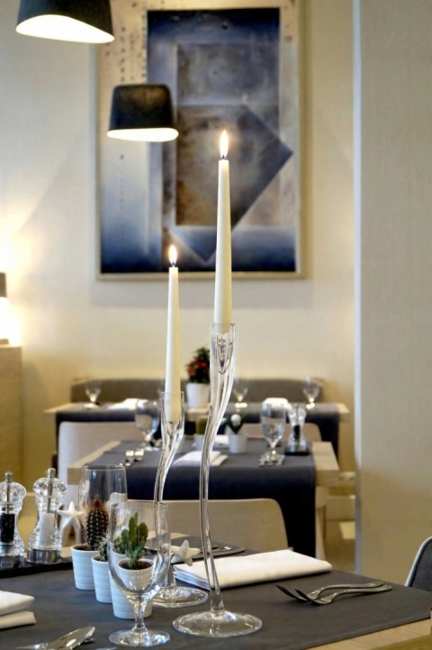 BISPOL, świeca stożek S30-090 biała 10 szt.