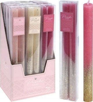 DINNER CANDLE 25X250MM RUSTIC