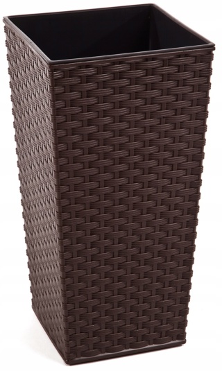 Doniczka FINEZJA 350x350 rattan mokka 83