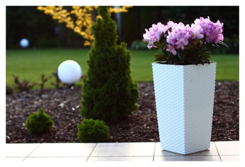 Doniczka FINEZJA 350x350 rattan mokka 83