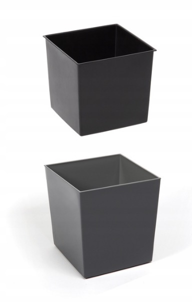 Doniczka JUKA ECO WOOD 190x190 dłuto - naturalne drewno