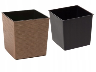 Doniczka JUKA ECO WOOD 250x250 dłuto - naturalne drewno